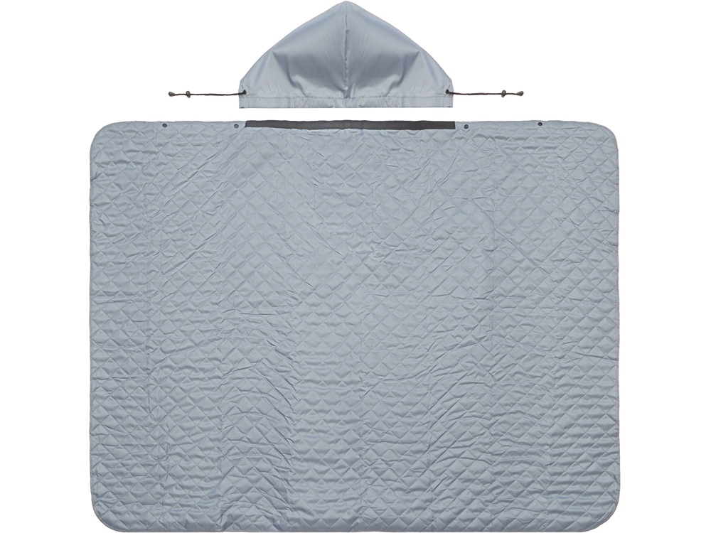 Пончо Cappy с капюшоном на липучке в мешке, серый