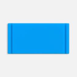 Лейбл из ПВХ Dzeta, XS, голубой