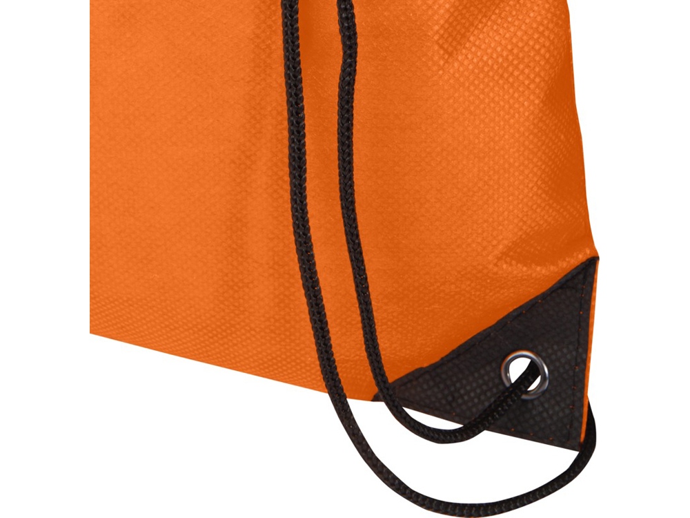 Рюкзак-мешок  на шнурке Evergreen из переработанного нетканого материала, оранжевый