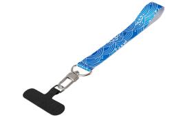 Ремувка под сублимацию с трендовым карабином и узким держателем для телефона из ПЭ