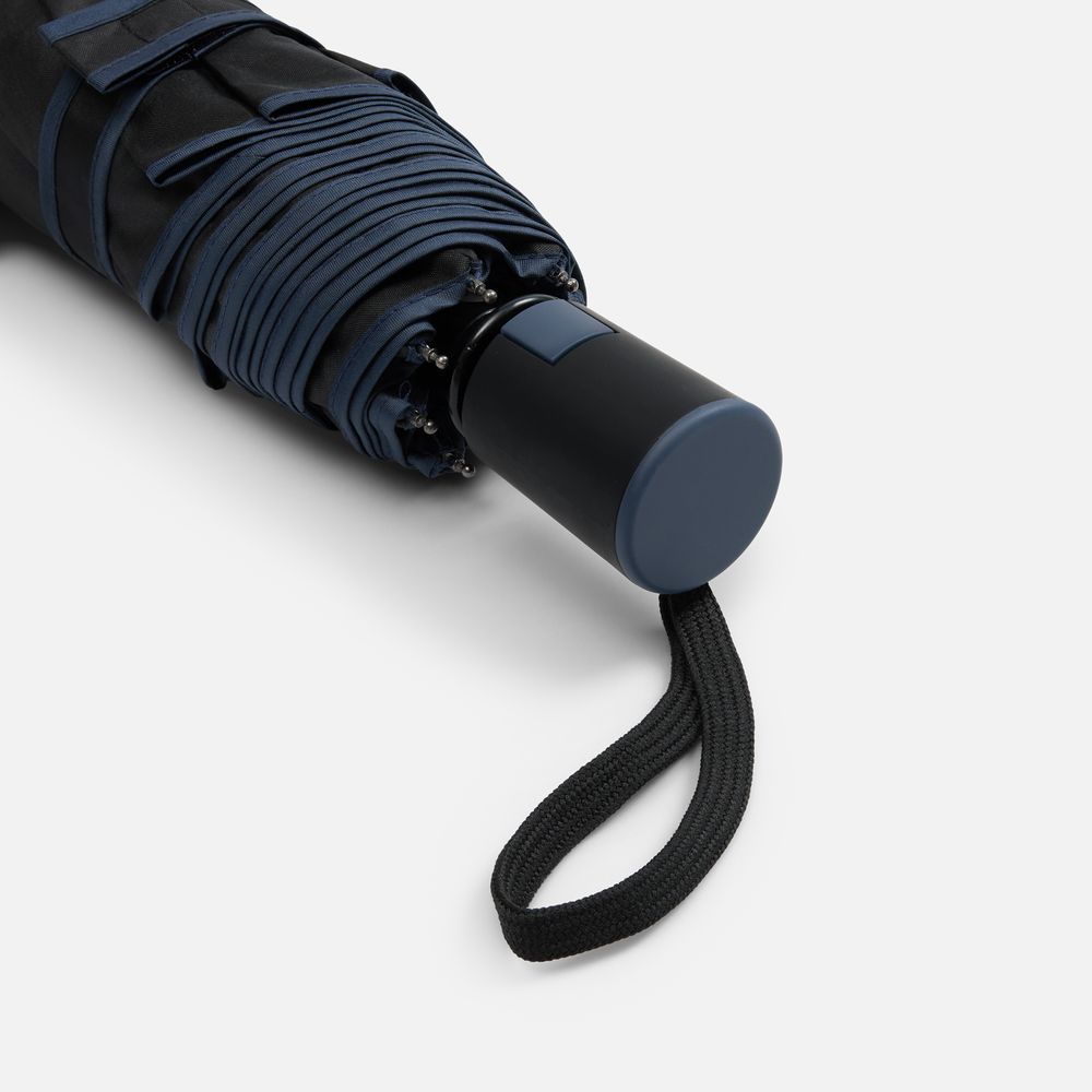 Зонт складной Edgeline, темно-синий