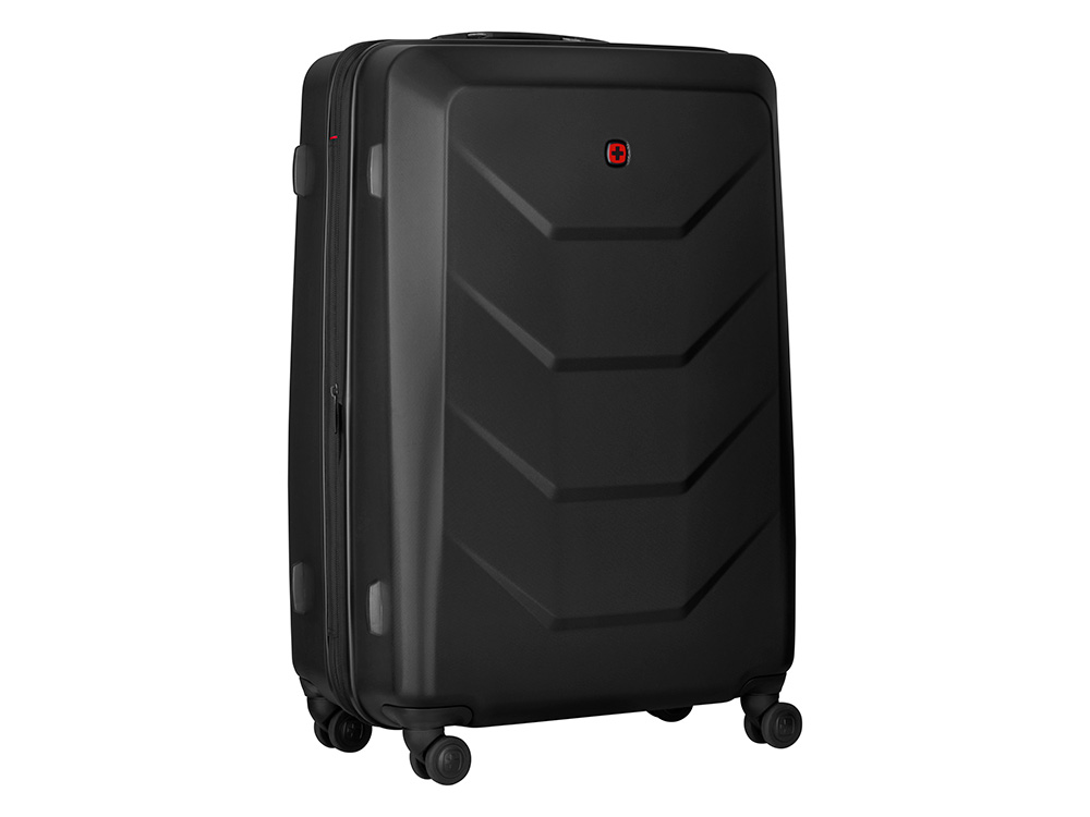 Чемодан WENGER Prymo, чёрный, большой, 52х76х30 см, 93 л, ABS+PC