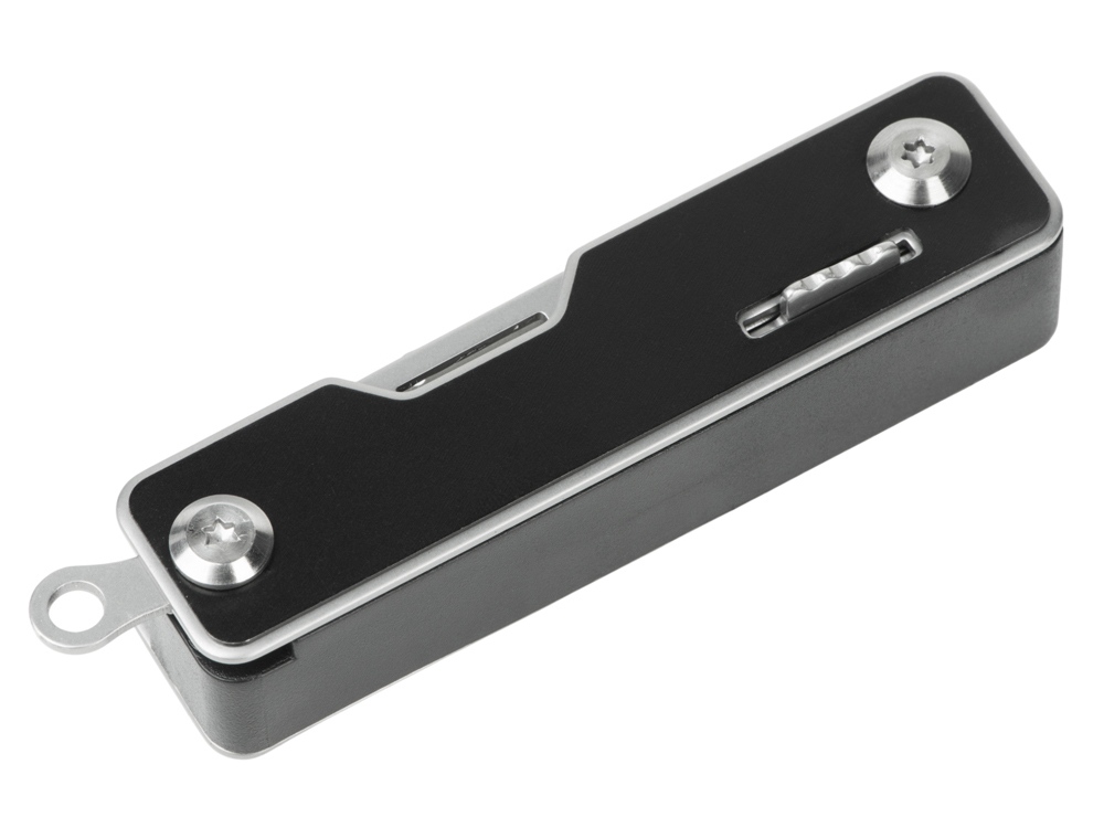 Мультитул-складной Canto 10-в-1 с защитным фиксатором, серебристый/черный