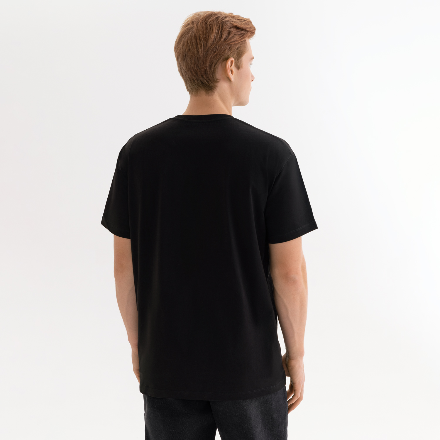 Футболка унисекс KRIS, 150 гр., черная, размер XL