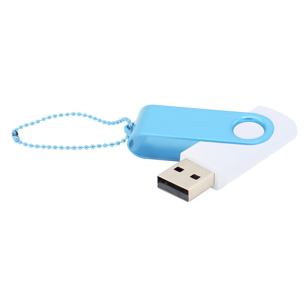 Флешка Designer To Go 2.0 USB 16Gb, белый/голубой Флешка Designer To Go 2.0 USB 16Gb, белый/голубой