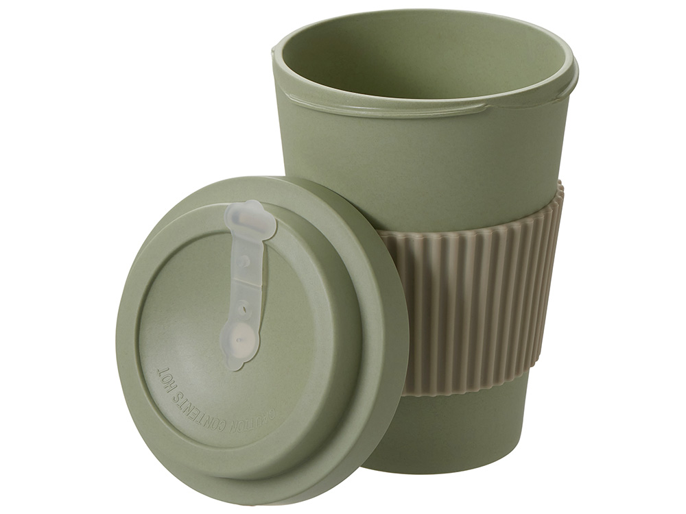 Термокружка Muffin из натуральных волокон, оливковый Термокружка Muffin из натуральных волокон, оливковый