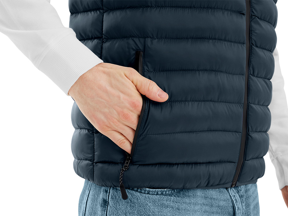 Стеганый жилет Uniqloud, темно-синий Стеганый жилет Uniqloud, темно-синий