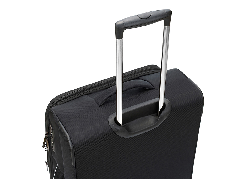 Чемодан TORBER НЕРО, чёрный, переработанный ПЭТ, 44 х 25 х 67 см, 63 л Чемодан TORBER НЕРО, чёрный, переработанный ПЭТ, 44 х 25 х 67 см, 63 л