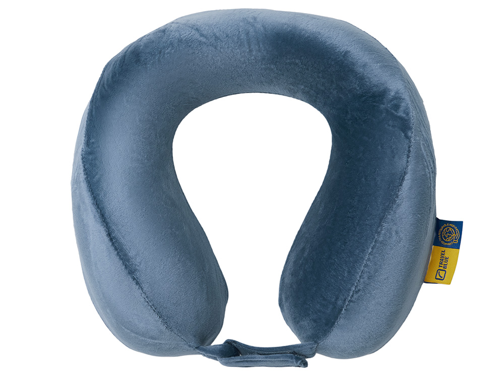 Подушка для путешествий с эффектом памяти Travel Blue Tranquility Pillow, увеличенная (212), цвет синий