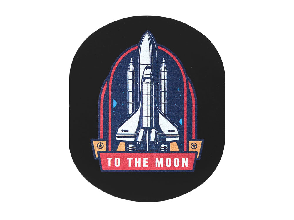 ПАТЧ ОВАЛ soft-touch (чёрный) 6,0 х 5,0 см