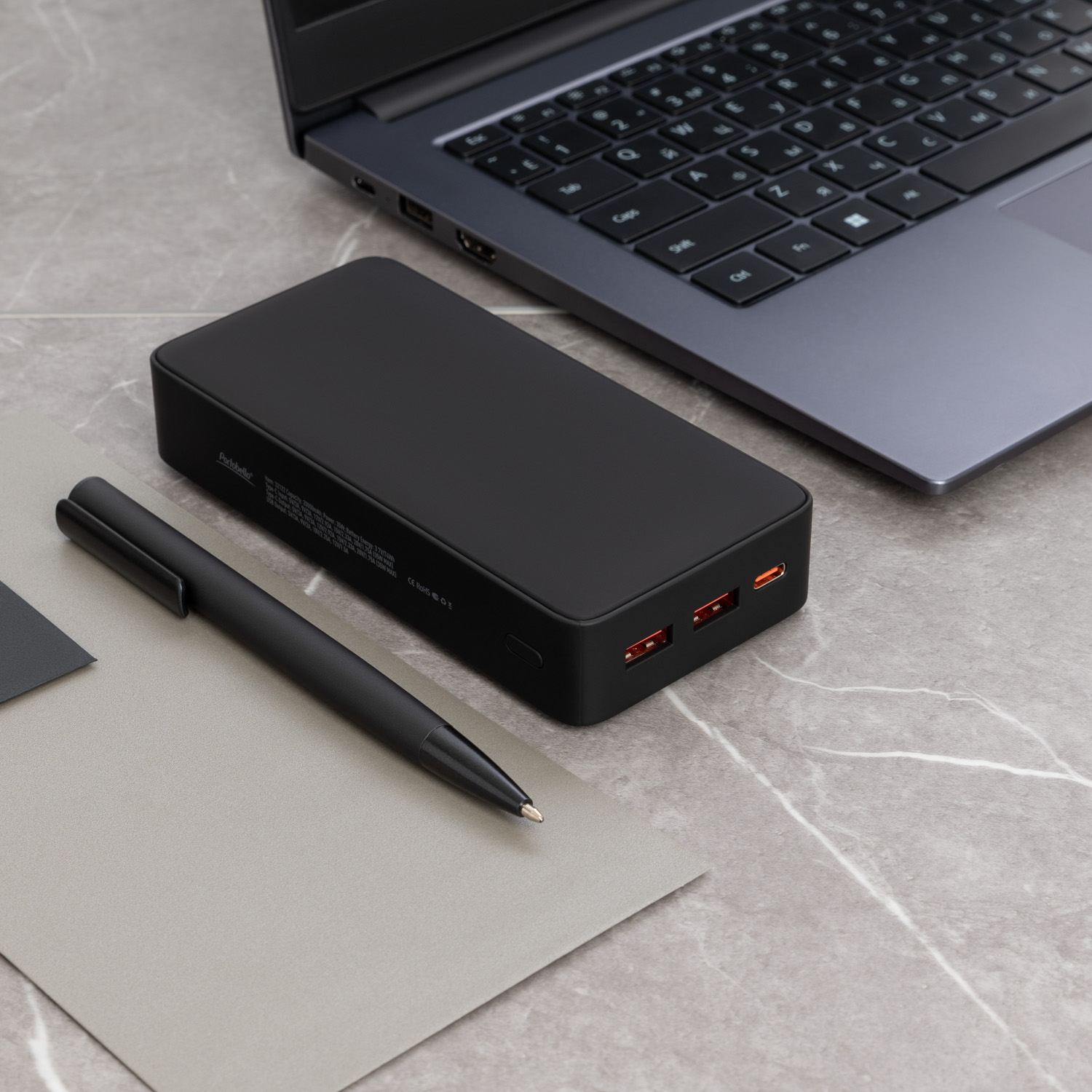 Внешний аккумулятор с подсветкой Анкор Плюс PD (Ancor PD Plus) 20000 mAh, черный Внешний аккумулятор с подсветкой Анкор Плюс PD (Ancor PD Plus) 20000 mAh, черный