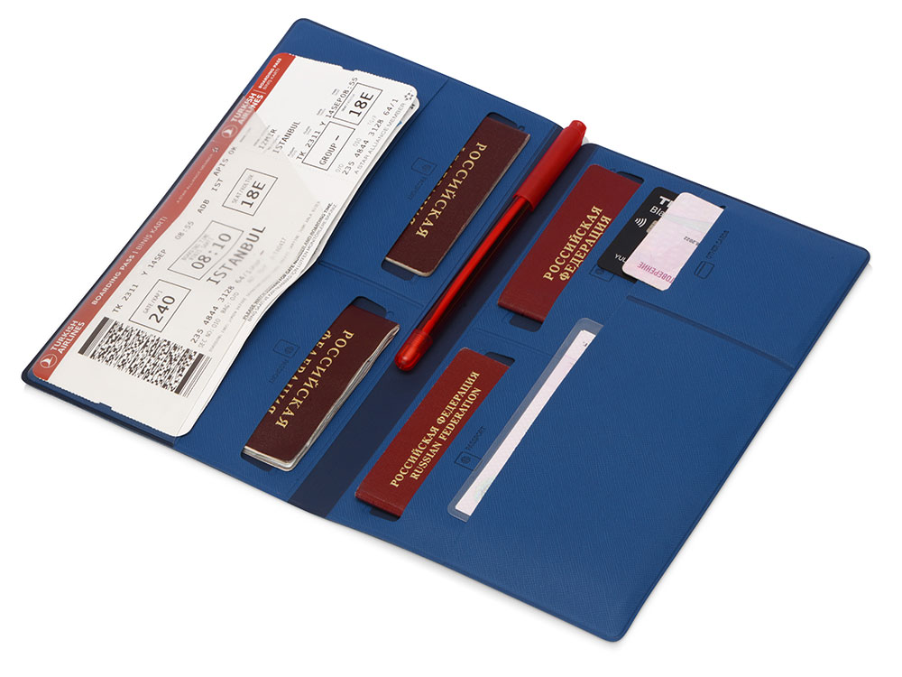 Семейный органайзер для путешественника Famtrip, синий