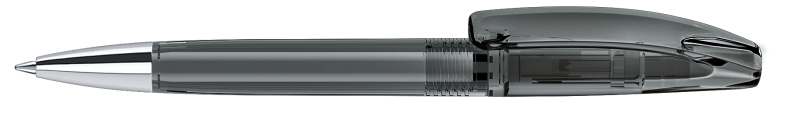3253 Шариковая ручка Bridge Clear темно-серый 445 с металлическим наконечником