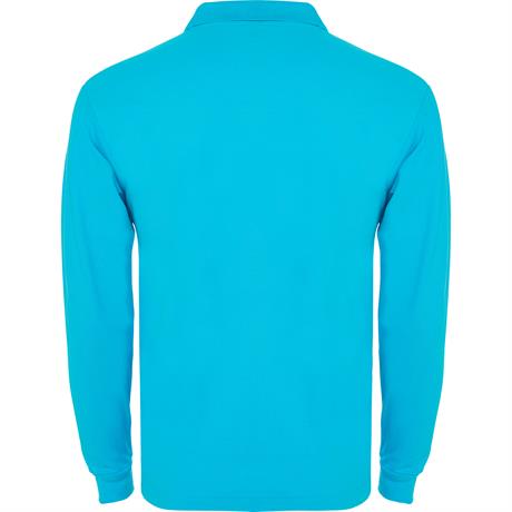 Футболка поло ESTRELLA L/S мужская, БИРЮЗОВЫЙ S