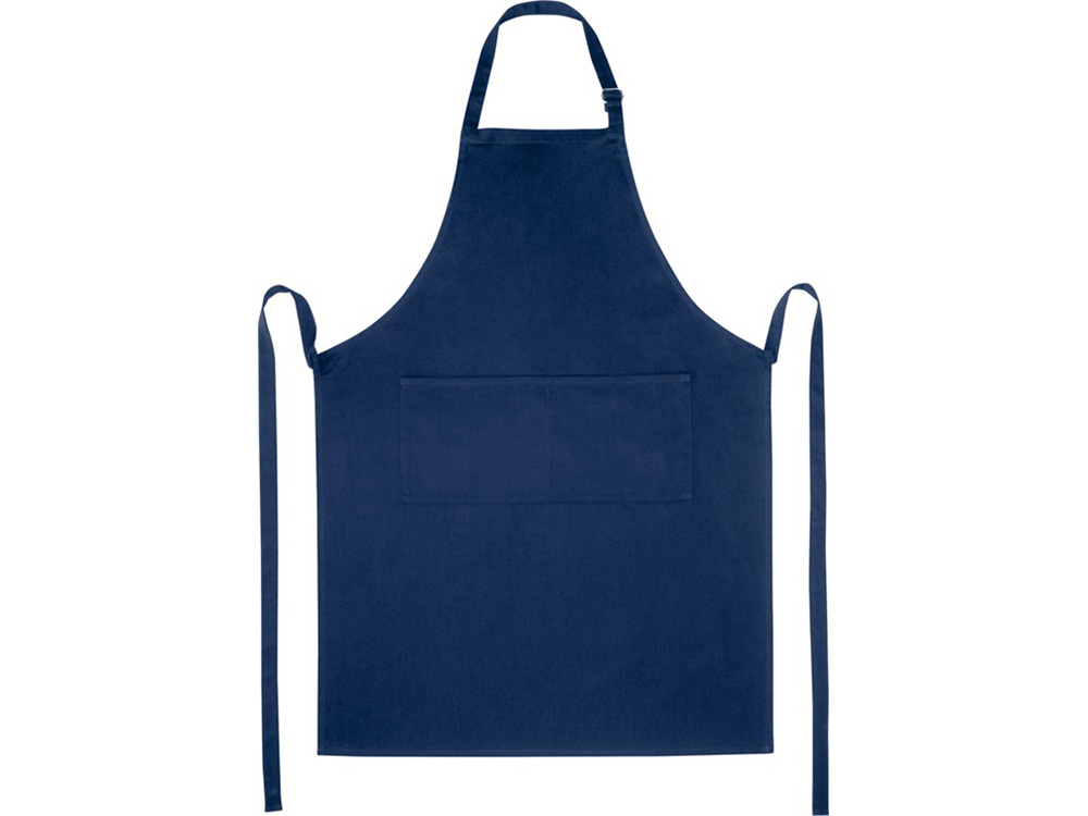 Фартук Andrea плотностью 240 г/м² с регулируемой завязкой на шее - Темно - синий