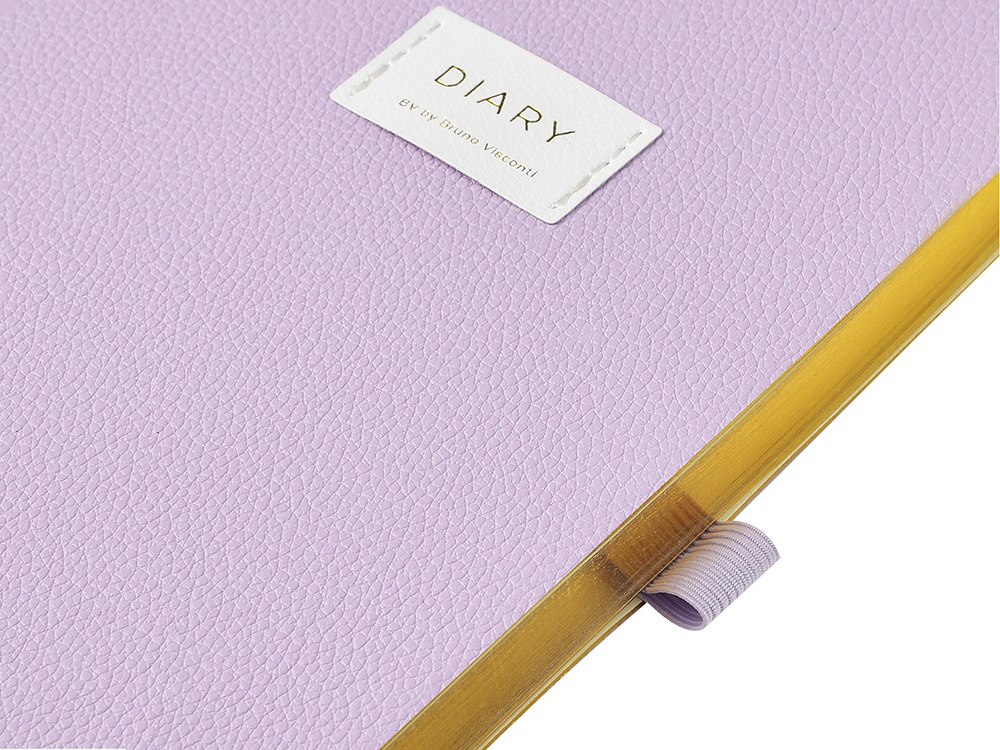 Ежедневник недатированный А5 Zefir с нашивкой, сиреневый Ежедневник недатированный А5 Zefir с нашивкой, сиреневый