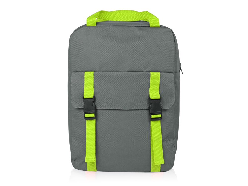 Рюкзак Lock, серый/зеленое яблоко