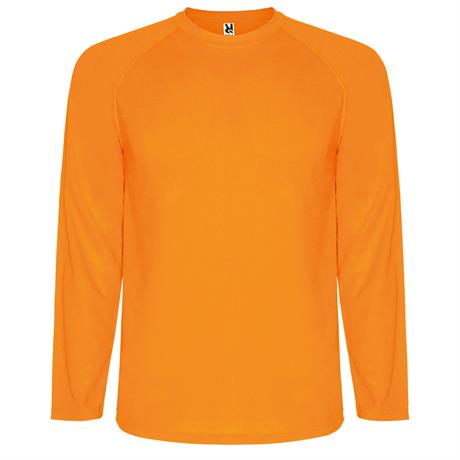 Спортивная футболка MONTECARLO L/S мужская, ФЛУОРЕСЦЕНТНЫЙ ОРАНЖЕВЫЙ S