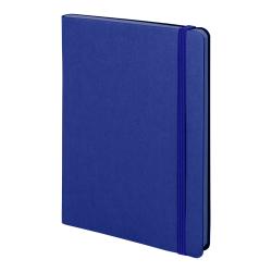 Бизнес-блокнот "RILY", формат А5,  синий, блок в точку