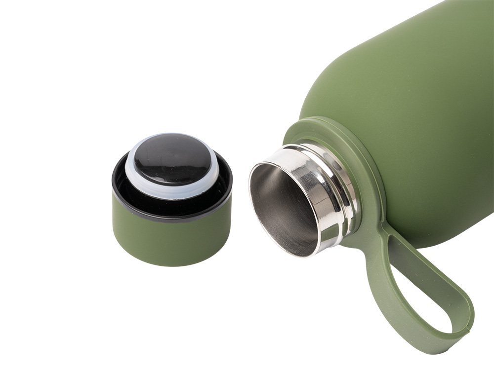 Термобутылка из переработанной нержавеющей стали 500 мл Сивас (SIVAS), темно- зеленый Термобутылка из переработанной нержавеющей стали 500 мл Сивас (SIVAS), темно- зеленый