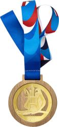 Деревянная медаль с лентой Лира