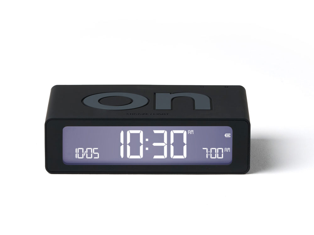 Часы настольные Flip Mini, черный