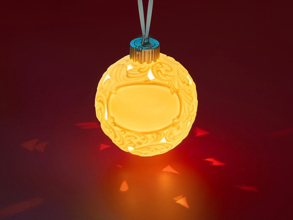 Шар новогодний с подсветкой
