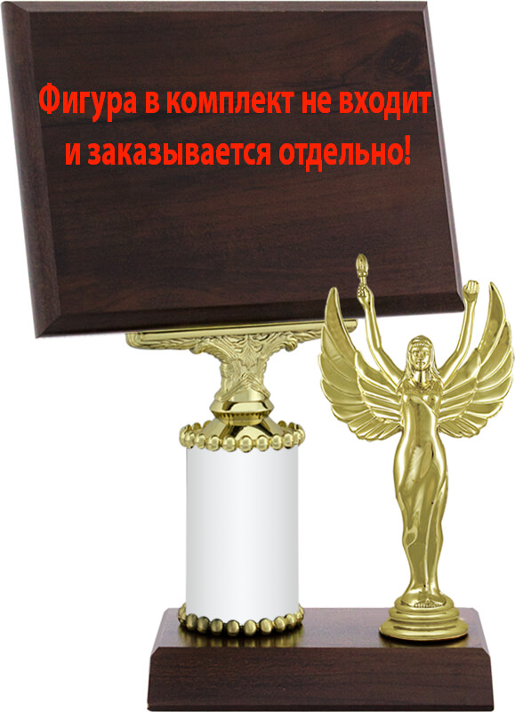 Награда с плакеткой (без фигуры) белая