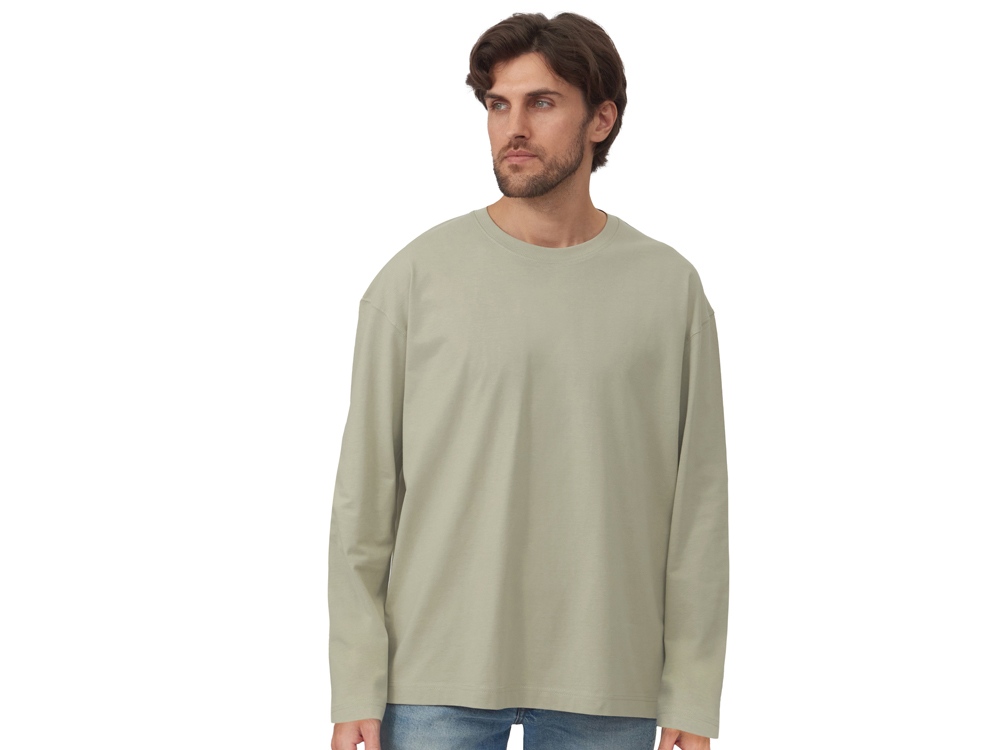 Футболка с длинным рукавом оверсайз Berlin унисекс оливковый