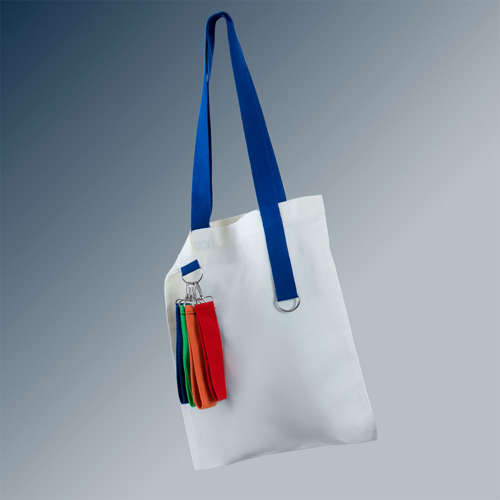 Сумка для покупок White GLOW 325 г/м² с ремувкой, синяя/синяя Сумка для покупок White GLOW 325 г/м² с ремувкой, синяя/синяя