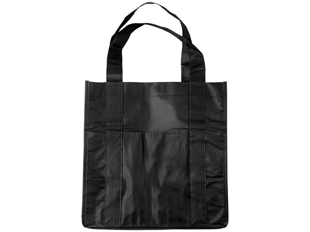 Ламинированная сумка для покупок, черный
