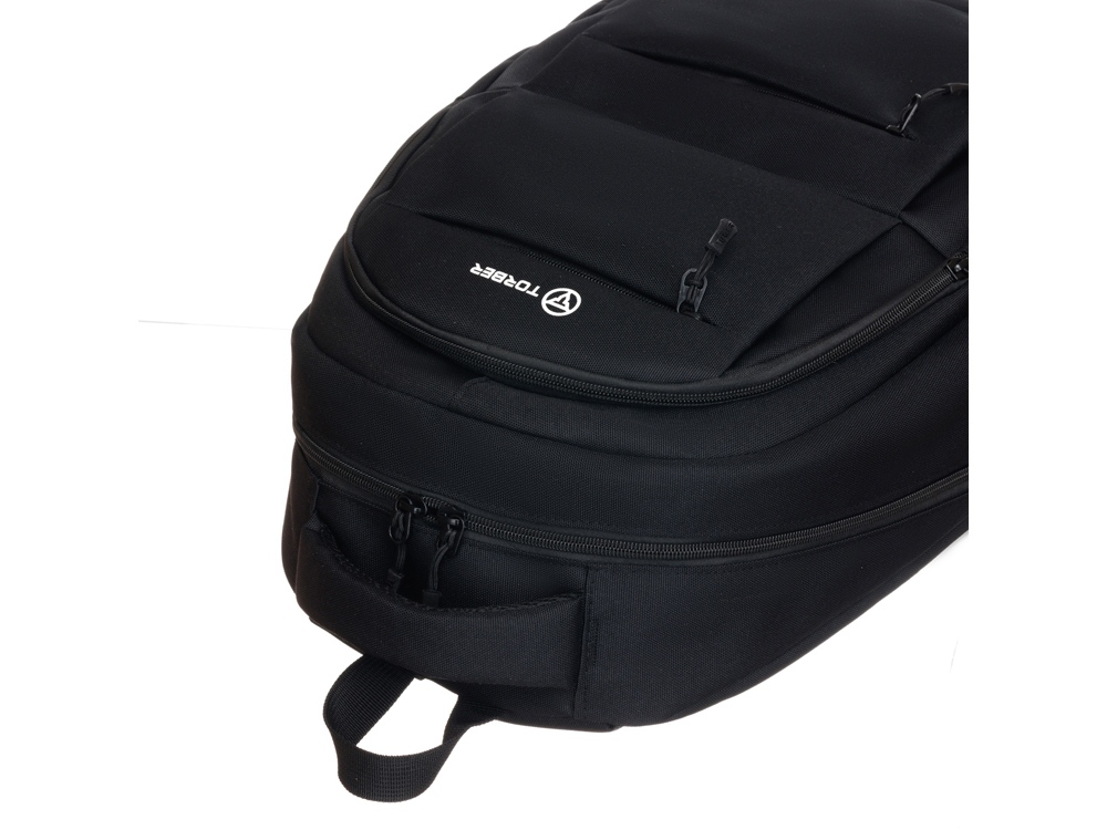 Рюкзак TORBER CLASS X, черный, полиэстер 900D, 45 x 30 x 18 см + Мешок для сменной обуви в подарок!