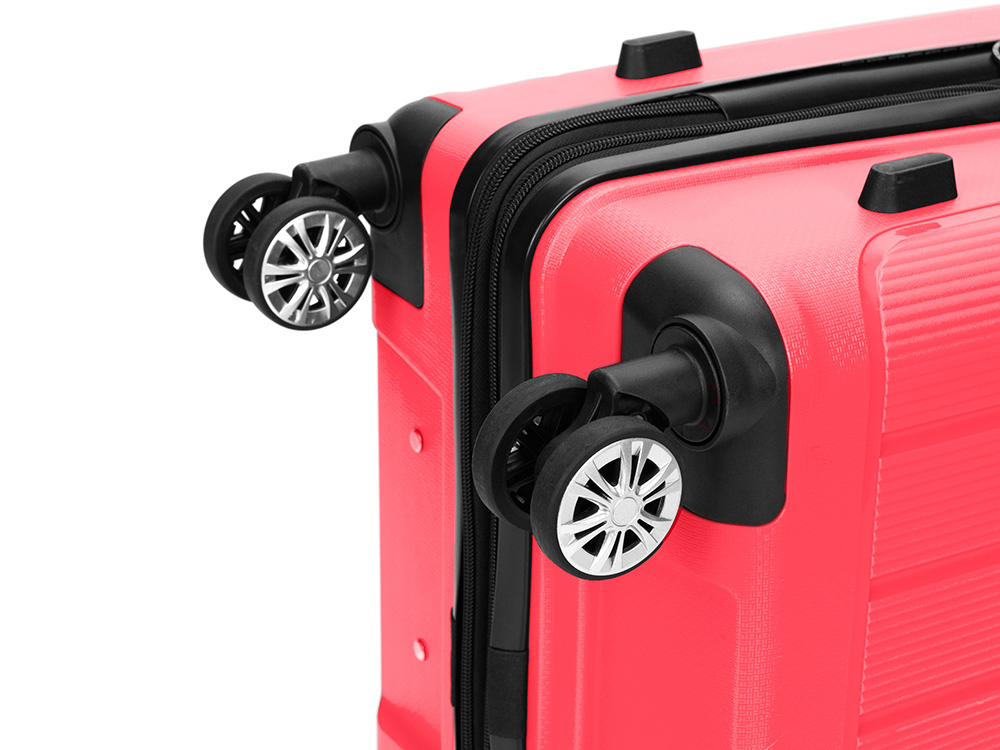 Чемодан TORBER В Отпуск, ярко-розовый, полипропилен, 65,5 х 43,5 х 26 см, 62 л