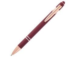 Nanna шариковая ручка с отделкой из розового золота - Бургунди (черные чернила)