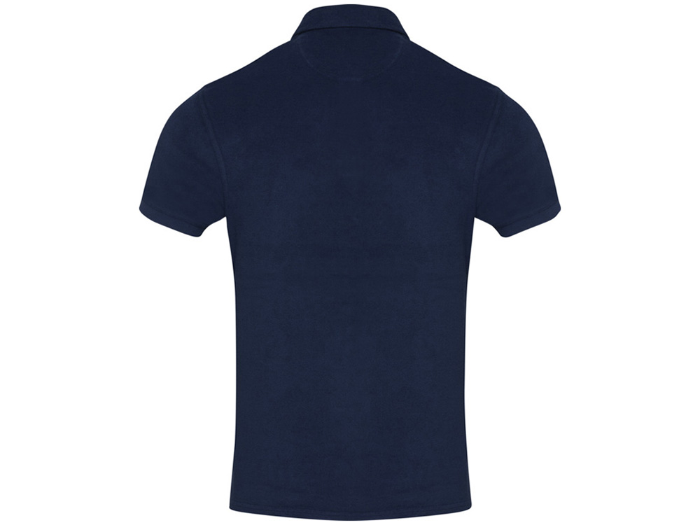 Рубашка поло унисекс Akoya из переработанного махрового материала - Темно - синий