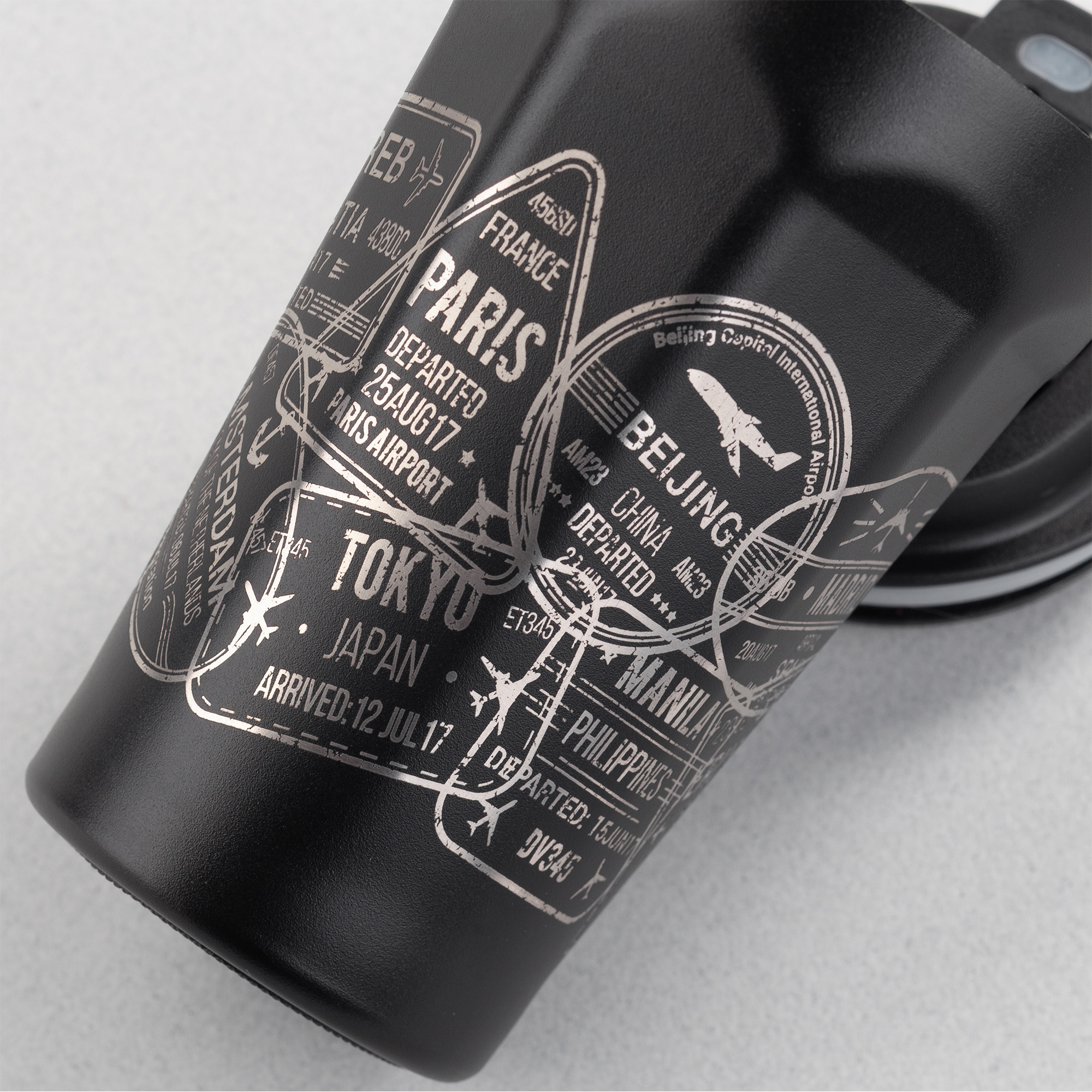 Термостакан "Legend_Вояж" 390 мл с индикацией температуры, покрытие пудра Термостакан "Legend_Вояж" 390 мл с индикацией температуры, покрытие пудра