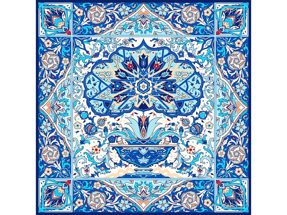 Набор: платок Арабески и свеча Загадка Востока