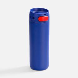 Термостакан X1 с цветной кнопкой, синий с красным Термостакан X1 с цветной кнопкой, синий с красным