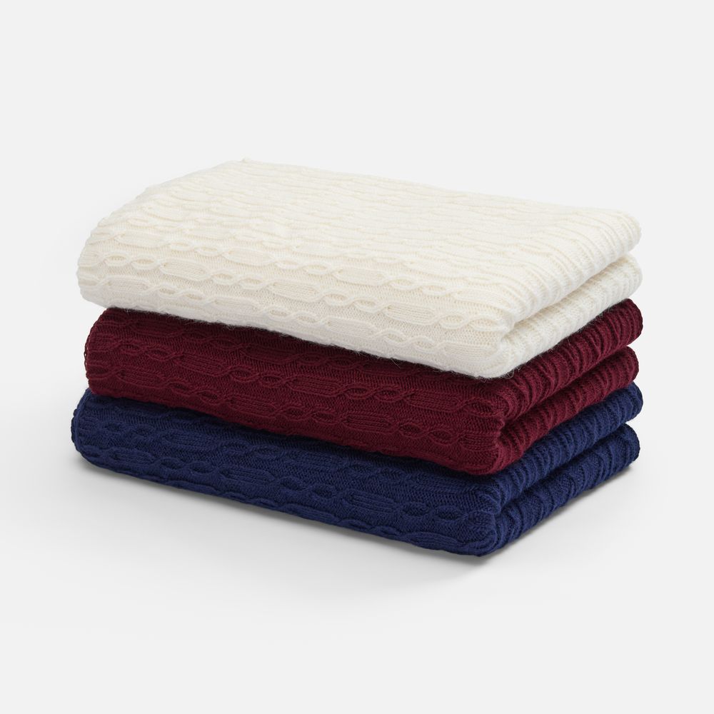 Плед Knitline, белый (молочный)