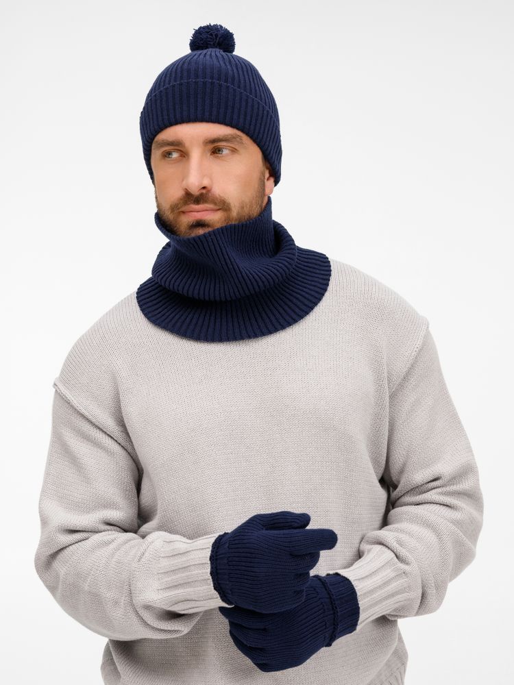 Шапка Catch Match, темно-синяя