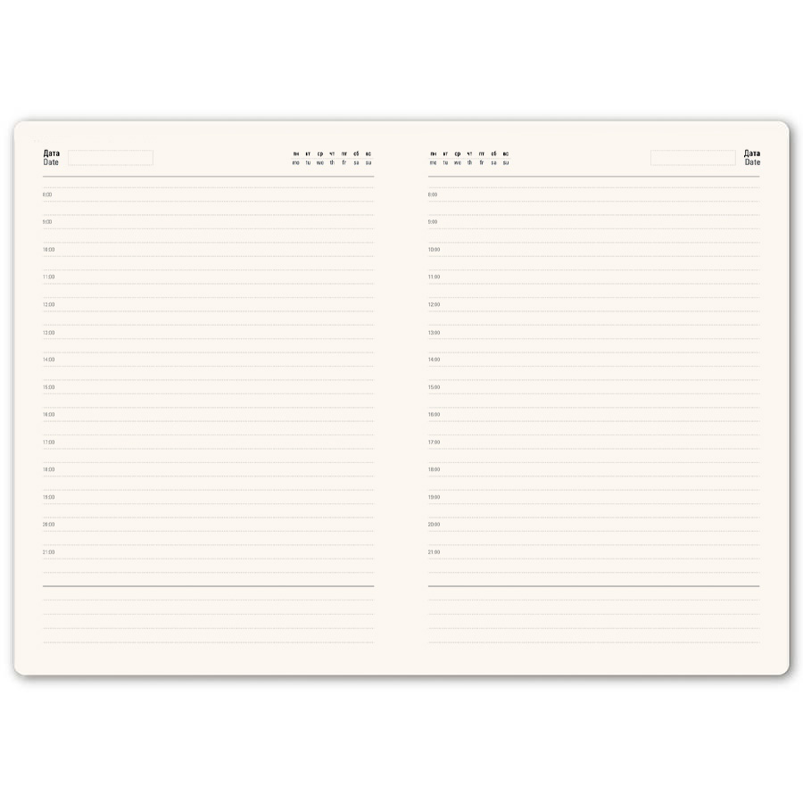 Бизнес-блокнот "RILY", формат А5,  оранжевый, блок в точку