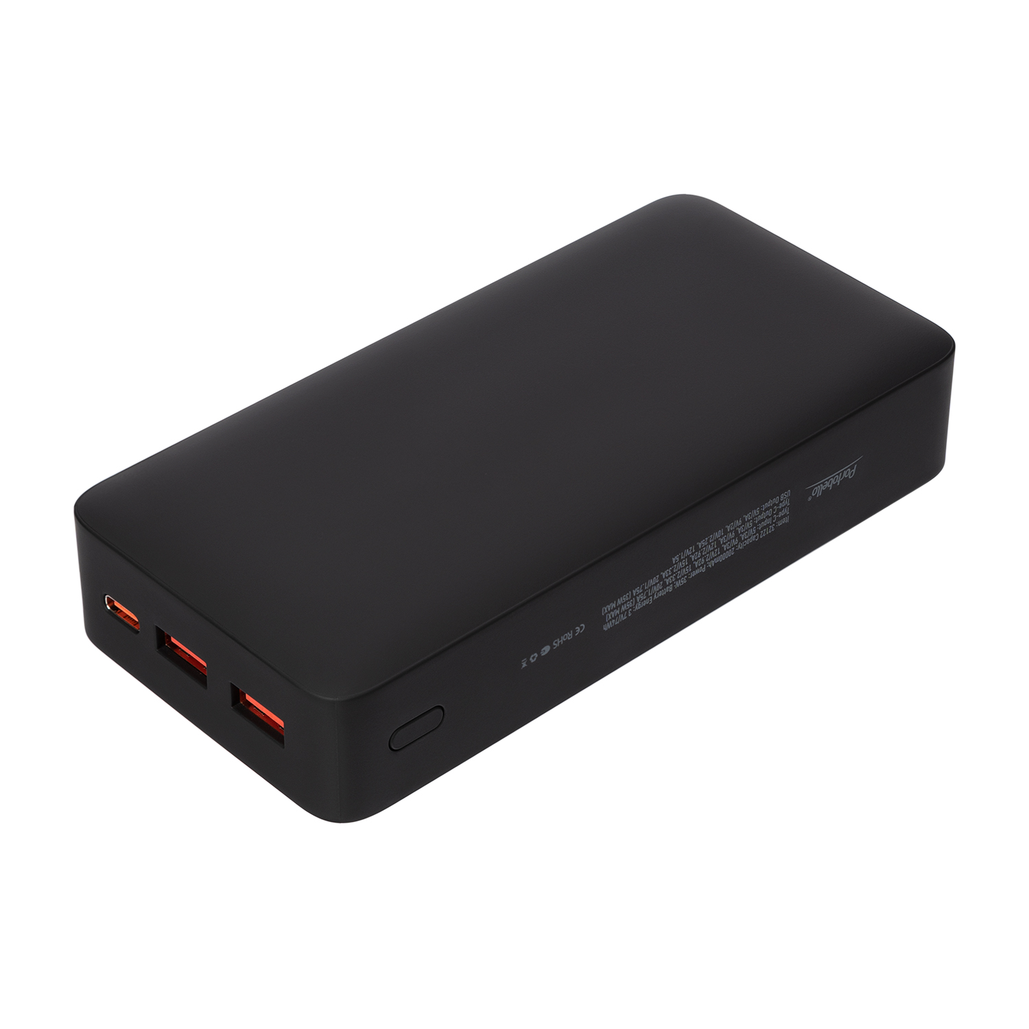 Внешний аккумулятор с подсветкой Анкор Плюс PD (Ancor PD Plus) 20000 mAh, черный Внешний аккумулятор с подсветкой Анкор Плюс PD (Ancor PD Plus) 20000 mAh, черный