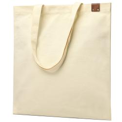 Сумка для покупок IVORY 325 г/м² с PU нашивкой, коричневый