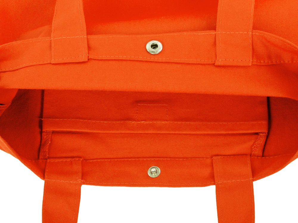 Сумка Helfer из хлопка на кнопке с регулирующейся лямкой, оранжевый Сумка Helfer из хлопка на кнопке с регулирующейся лямкой, оранжевый