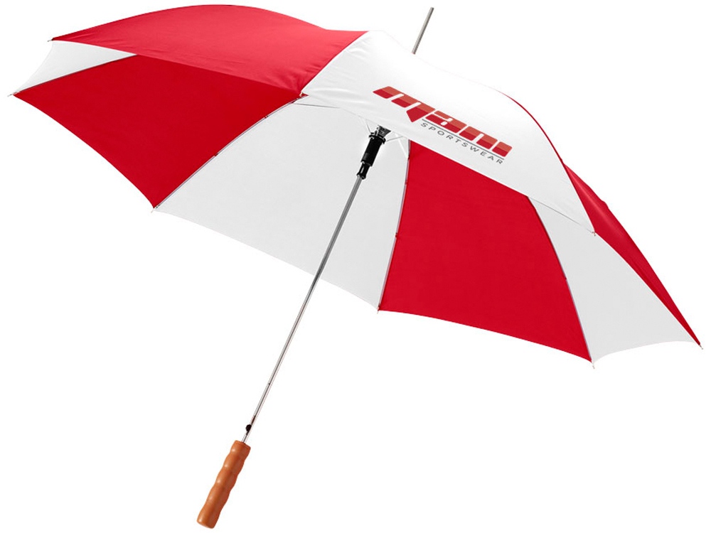 Зонт-трость Lisa полуавтомат 23, красный/белый
