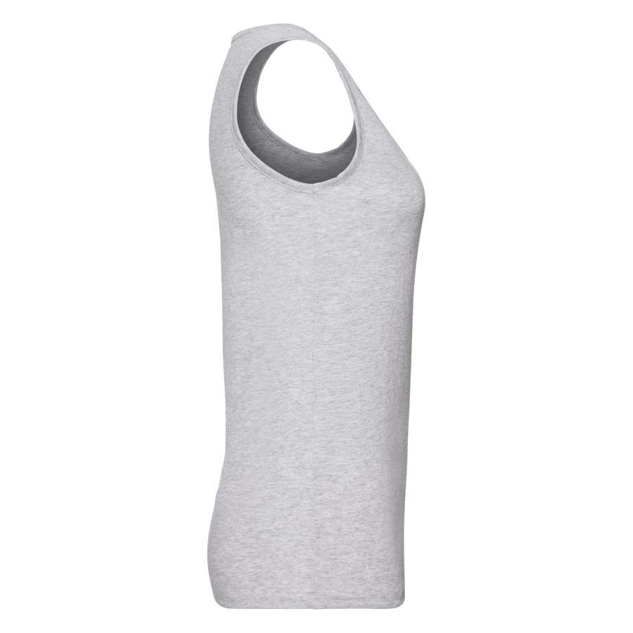 Майка женская "Lady-Fit Valueweight Vest", серо-лиловый_L, 97% хлопок,3%полиэстер, 165 г/м2