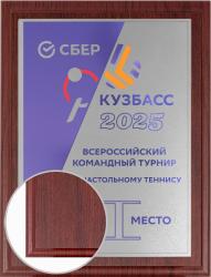 Плакетка с металлической пластиной Плакетка с металлической пластиной