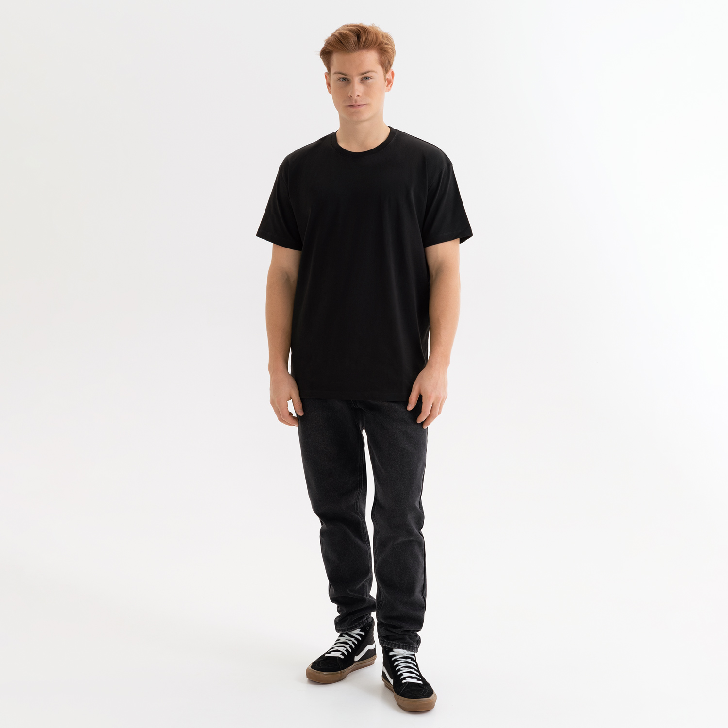 Футболка унисекс KRIS, 150 гр., черная, размер XL