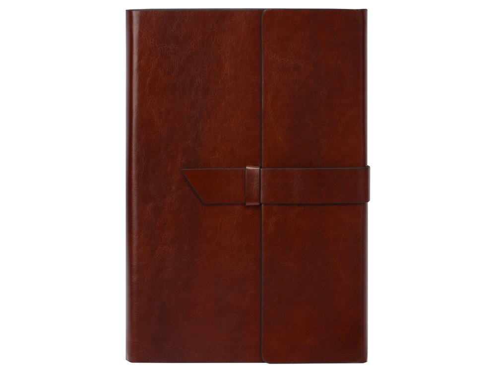 Бизнес-блокнот А5 с клапаном Fabrizio, 80 листов, коричневый (Р)