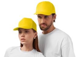 Бейсболка Poly 5-ти панельная 120 гр, желтый Бейсболка Poly 5-ти панельная 120 гр, желтый
